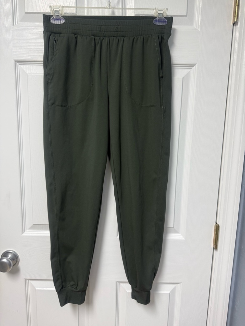Women Rachel Zoe Casual Olive Green Jogger Pants